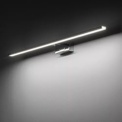 Fali lámpa, felületre szerelhető LED lámpa, 15W, 1200lm, 4000K, semleges króm, vízálló, fürdőszobai, IP44, modern, CEZANNE LED L, 10682, Nowodvorski