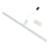 Fali lámpa, felületre szerelhető LED lámpa, 15W, 1200lm, 4000K, semleges fehér, vízálló, fürdőszobai, IP44, modern, CEZANNE LED L, 10685, Nowodvorski