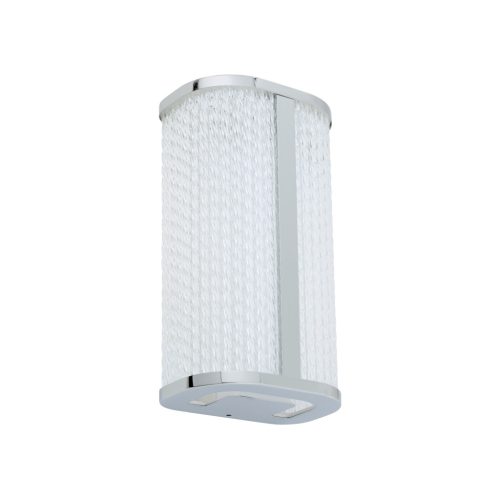 Fali lámpa, felületre szerelhető LED lámpa, 15W, 1000lm, 4000K, semleges króm, vízálló, fürdőszobai, IP44, modern, PALMAS LED 10729, Nowodvorski