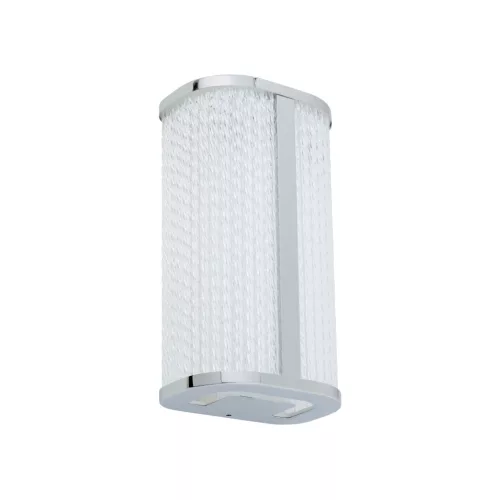 Fali lámpa, felületre szerelhető LED lámpa, 15W, 1000lm, 4000K, semleges króm, vízálló, fürdőszobai, IP44, modern, PALMAS LED 10729, Nowodvorski