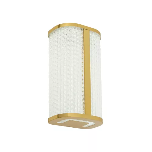 Fali lámpa, felületre szerelhető LED lámpa, 15W, 1000lm, 4000K, semleges arany, vízálló, fürdőszobai, IP44, modern, PALMAS LED 10730, Nowodvorski