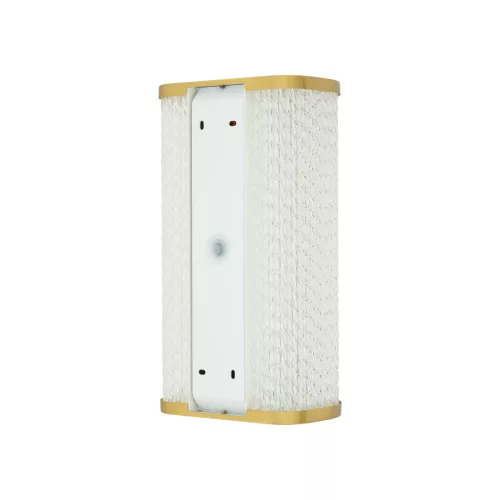 Fali lámpa, felületre szerelhető LED lámpa, 15W, 1000lm, 4000K, semleges arany, vízálló, fürdőszobai, IP44, modern, PALMAS LED 10730, Nowodvorski