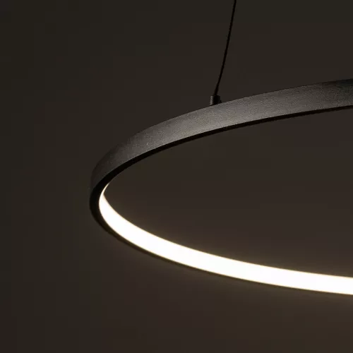 Mennyezeti lámpa, függő x LED 21W 660lm 3000K Meleg Fekete Modern CIRCOLO LED M 10812 Nowodvorski