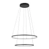 Mennyezeti lámpa, függő x LED, 35W, 1200lm, 3000K, meleg fekete, modern CIRCOLO LED 10814, Nowodvorski