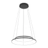 Mennyezeti lámpa, függő x LED, 35W, 1200lm, 3000K, meleg fekete, modern CIRCOLO LED 10814, Nowodvorski