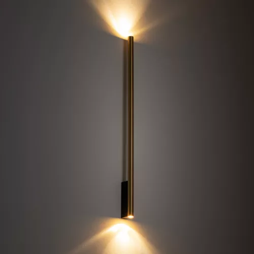 Fali lámpa, felületre szerelhető, 2x G9, arany, modern, LASER WALL XL, 10828, Nowodvorski