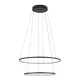 Mennyezeti lámpa, függő x LED, 35W, 1300lm, 4000K, semleges fekete, modern CIRCOLO LED 10864, Nowodvorski