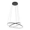 Mennyezeti lámpa, függő x LED, 35W, 1300lm, 4000K, semleges fekete, modern CIRCOLO LED 10864, Nowodvorski