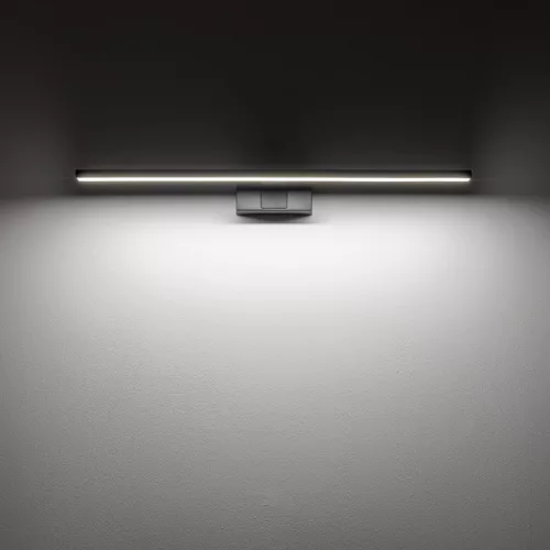 Fali lámpa, felületre szerelhető LED lámpa, 12W, 900lm, 4000K, semleges fekete, vízálló, fürdőszobai, IP44, modern, CEZANNE LED M, 10677, Nowodvorski