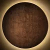 Fali lámpa, felületre szerelhető LED lámpa, 22W, 400lm, 3000K, melegbarna, skandináv, RING TIMBER LED XXL 11178, Nowodvorski