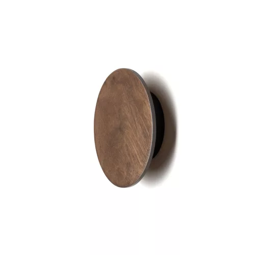 Fali lámpa, felületre szerelhető LED lámpa, 7W, 60lm, 3000K, melegbarna, skandináv, RING TIMBER LED S 11288, Nowodvorski