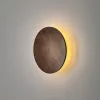 Fali lámpa, felületre szerelhető LED lámpa, 7W, 60lm, 3000K, melegbarna, skandináv, RING TIMBER LED S 11288, Nowodvorski