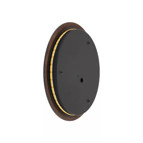 Fali lámpa, felületre szerelhető LED lámpa, 13W, 160lm, 3000K, melegbarna, skandináv, RING TIMBER LED L, 11291, Nowodvorski