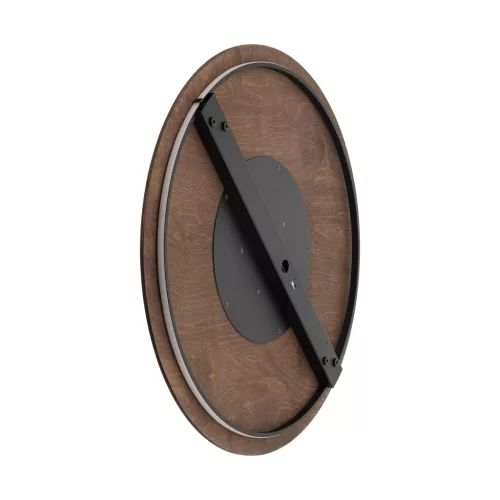 Fali lámpa, felületre szerelhető LED lámpa, 16W, 290lm, 3000K, melegbarna, skandináv, RING TIMBER LED XL, 11292, Nowodvorski