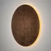 Fali lámpa, felületre szerelhető LED lámpa, 16W, 290lm, 3000K, melegbarna, skandináv, RING TIMBER LED XL, 11292, Nowodvorski