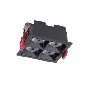   Süllyesztett LED mennyezeti spotlámpa 16W 1400lm 4000K természetes fehér CRI90 36° fekete modern MIDI Nowodvorski