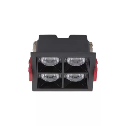 Süllyesztett LED mennyezeti spotlámpa 16W 1400lm 4000K természetes fehér CRI90 36° fekete modern MIDI Nowodvorski