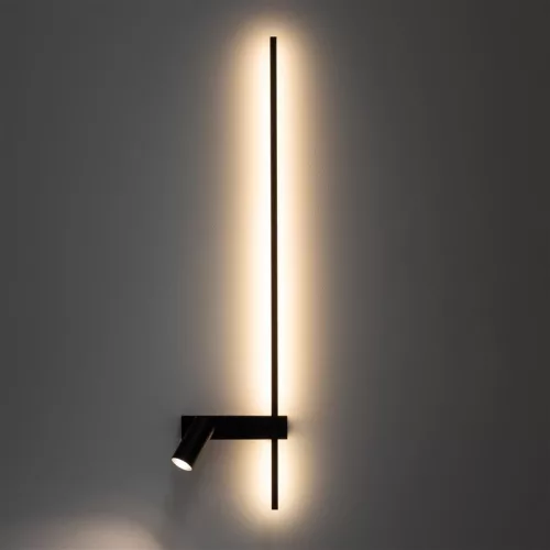 Falikar LED-del 10W 380lm 3000K melegfehér CRI90 100° GU10 fekete jobbos modern EASY Nowodvorski