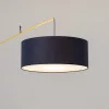 Állólámpa E27 sötétkék textil modern POISE Nowodvorski