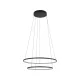 LED függőlámpa 67W 3100lm 3000K melegfehér 70° fekete modern CIRCOLO POWER Nowodvorski