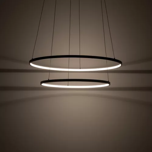 LED függőlámpa 67W 3100lm 3000K melegfehér 70° fekete modern CIRCOLO POWER Nowodvorski