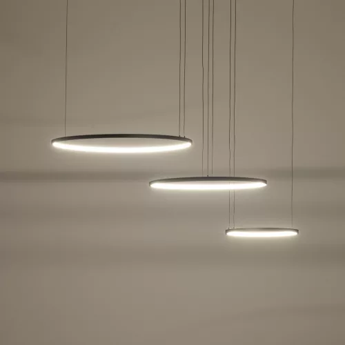 LED függőlámpa 85W 3750lm 3000K melegfehér 70° fekete modern CIRCOLO POWER Nowodvorski