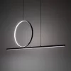 LED függőlámpa 39W 1500lm 3000K melegfehér 100° fekete modern LINEO Nowodvorski