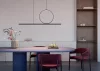 LED függőlámpa 39W 1500lm 3000K melegfehér 100° fekete modern LINEO Nowodvorski