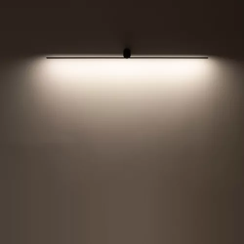 Fali lámpa, felületre szerelhető LED lámpa, 10W, 360lm, 3000K, meleg fekete, modern, SPIN LED S, 10368, Nowodvorski