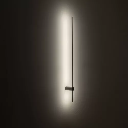 Fali lámpa, felületre szerelhető LED lámpa, 16W, 540lm, 3000K, meleg fekete, modern, SABER LED L, 10314, Nowodvorski