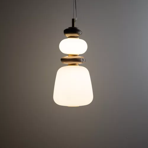 LED függőlámpa 12W 950lm 3000K melegfehér 360° szürke Glamour CERAMIC Nowodvorski