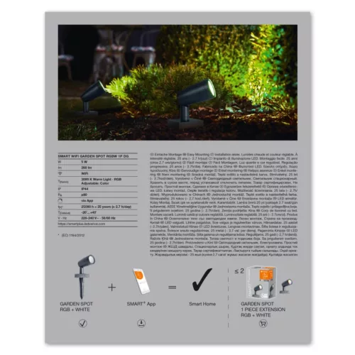 LED kerti spotlámpa RGB+W 5W SMART+ WiFi GARDEN 1 Spot LEDVANCE