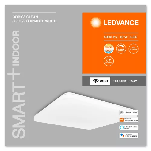 LED mennyezeti lámpa ORBIS CLEAN 42W 4000lm CCT 53cm SMART+ WiFi LEDVANCE