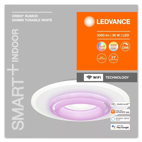 LED mennyezeti lámpa ORBIS RUMOR 32W 3300lm RGB CCT 50cm SMART+ WIFI LEDVANCE
