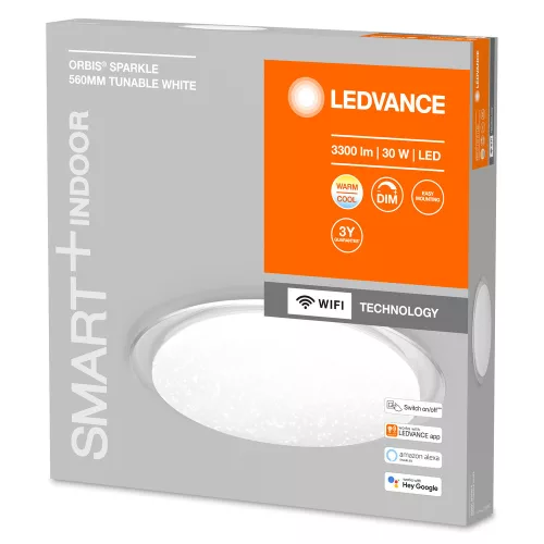 LED mennyezeti lámpa ORBIS SPARKLE 30W 3300lm CCT 56cm SMART+ WIFI LEDVANCE