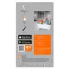 LED fürdőszobai lámpatest ORBIS Wave 8W 700lm meleg-hideg 20cm SMART+ WiFi LEDVANCE
