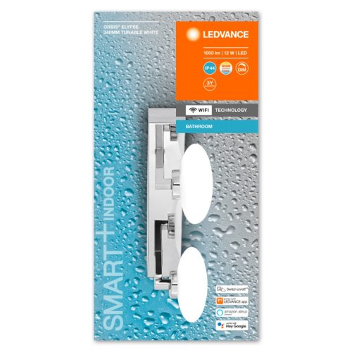 LED fürdőszobai tükörlámpa LED ORBIS Elypse 12W 1000lm meleg-hideg 34cm SMART+ WiFi LEDVANCE