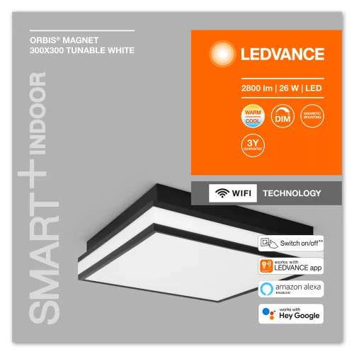 Felületre szerelhető LED mennyezeti lámpa ORBIS MAGNET 26W 2500lm CCT 30cm SMART+ WiFi LEDVANCE