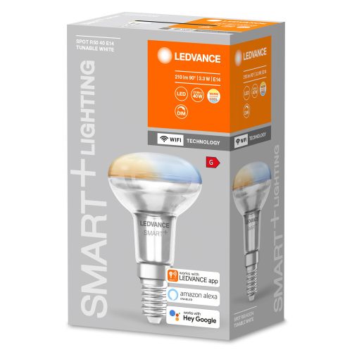 E14 R50 LED izzó 3.3W = 40W 210lm CCT 45° LEDVANCE SMART+ WIFI szabályozható