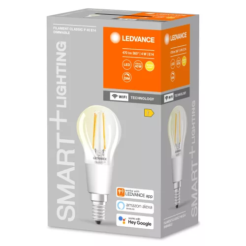E14 P40 LED izzó 4W = 40W 2700K Meleg 470lm 300° LEDVANCE SMART+ WIFI izzószál szabályozható