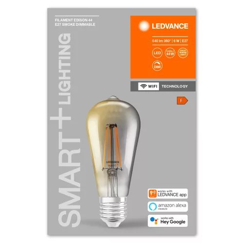 E27 ST64 LED izzó 6W = 44W 2500K Meleg 540lm 300° LEDVANCE SMART+ WIFI izzószál szabályozható