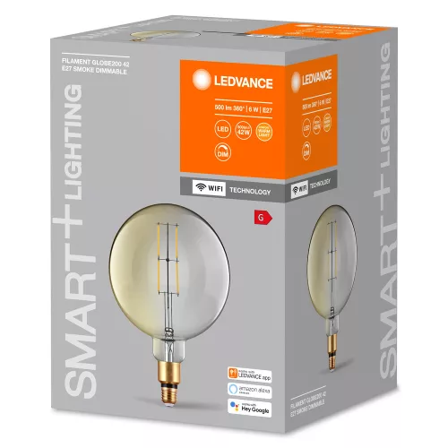 E27 G200 LED izzó 6W = 42W 2500K Meleg 500lm 320° LEDVANCE SMART+ WIFI izzószál szabályozható