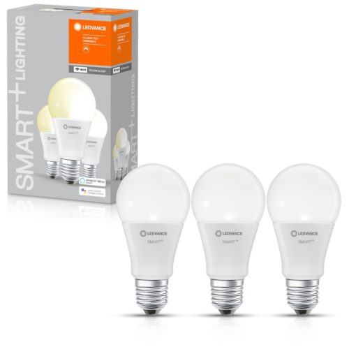 3PAK LED izzó E27 A60 9W 806lm 2700K meleg LEDVANCE SMART+ WiFi szabályozható