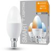 3PAK LED izzó E14 B35 5W 470lm CCT LEDVANCE SMART+ WiFi szabályozható