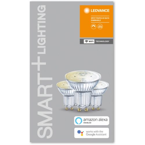 3PAK LED izzó GU10 5W 350lm 2700K meleg LEDVANCE SMART WiFi szabályozható