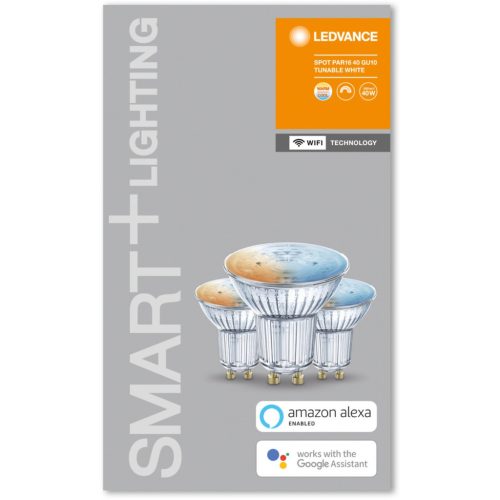 3PAK LED izzó GU10 5W 350lm CCT LEDVANCE SMART+ WiFi szabályozható