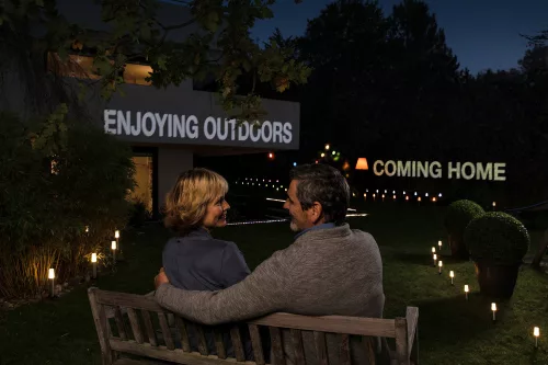 5x Kerti Lámpa Álló Oszlop Kültéri Dekoratív LED 6W 420lm RGBW Szabályozható IP65 Szürke SMART+ ZigBee Kerti Ledvance