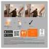 SMART+ WIFI fali lámpa Smart fali lámpa 7W ORBIS SWAN WOOD LEDVANCE
