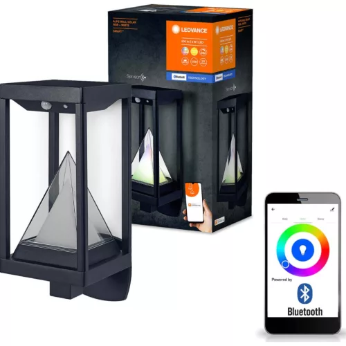 Intelligens napelemes kerti lámpaoszlop 6W 400lm 70cm RGB+W SMART+ BLUETOOTH LEDVANCE