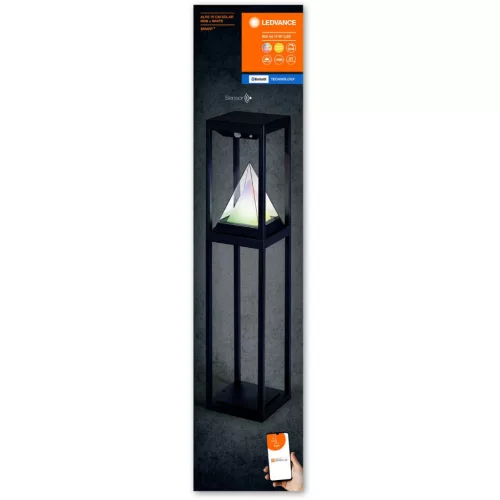 Intelligens napelemes kerti lámpaoszlop 6W 400lm 70cm RGB+W SMART+ BLUETOOTH LEDVANCE